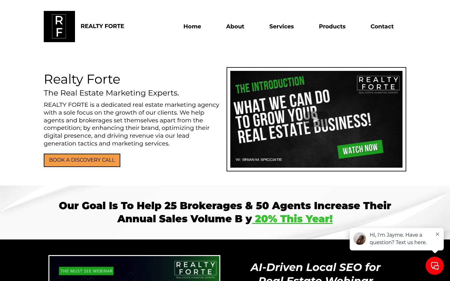 REALTY FORTE website preview