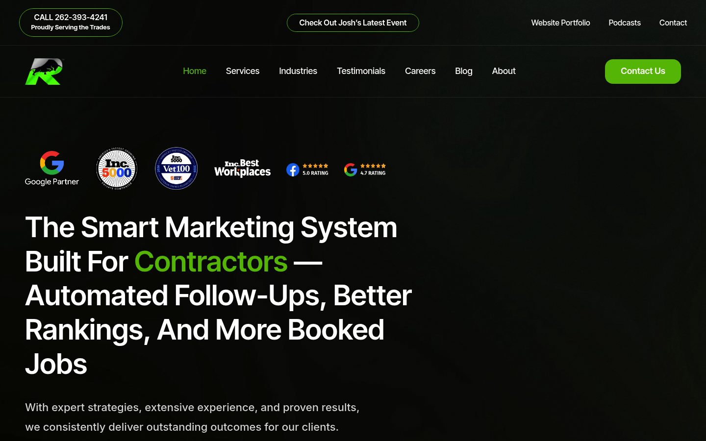 Relentless Digital website preview
