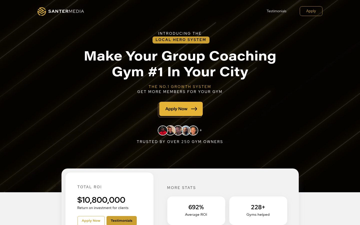SanterMedia website preview