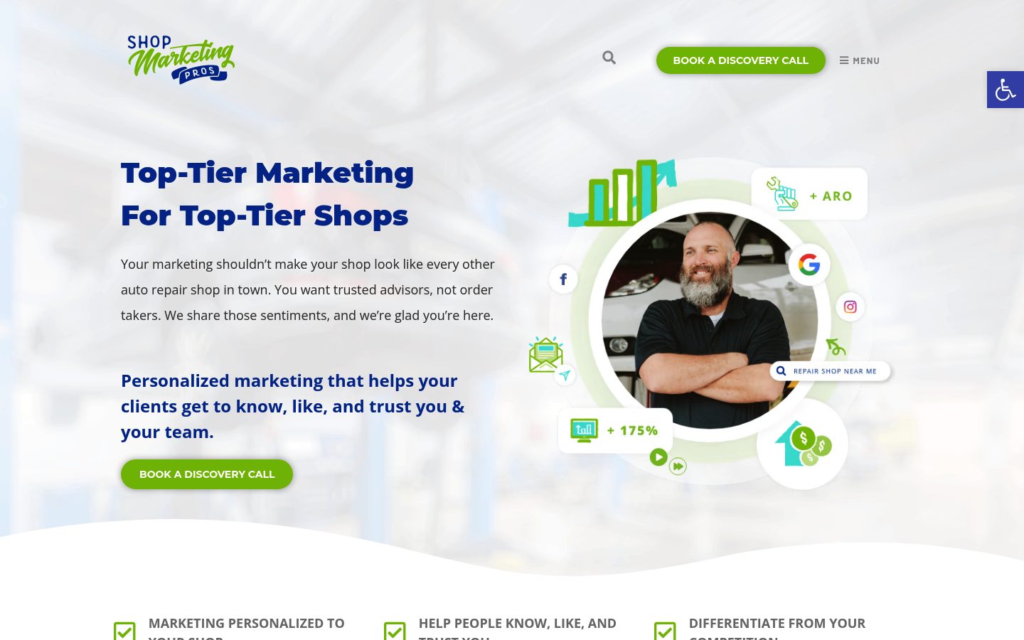Shop Marketing Pros website preview