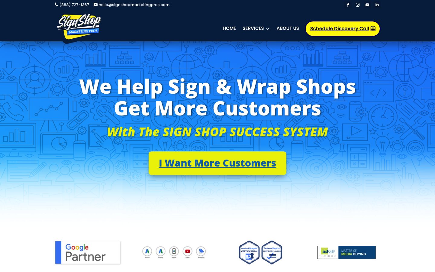 Sign Shop Marketing Pros website preview