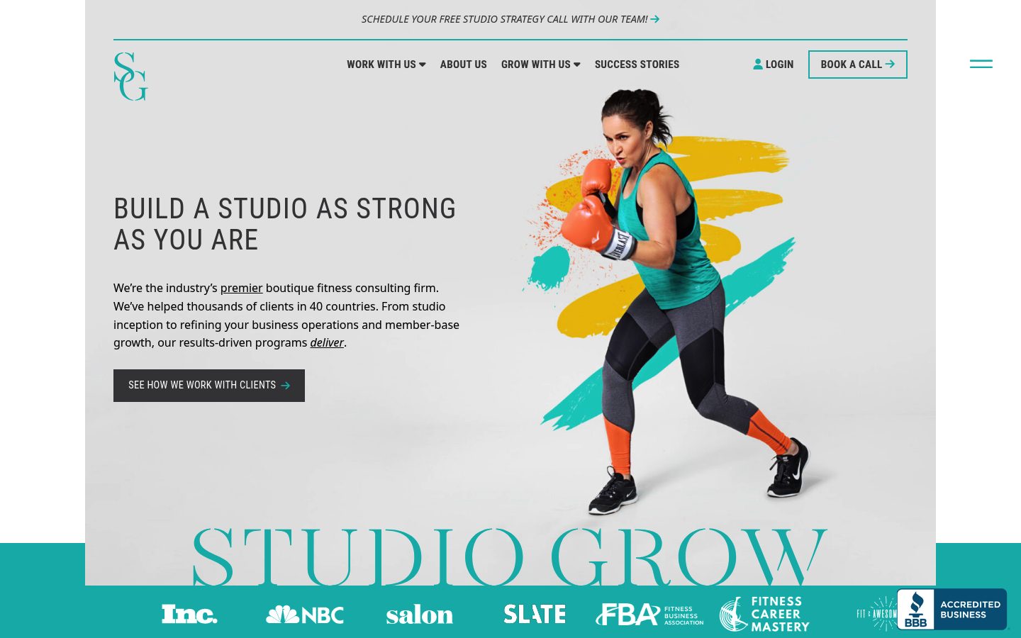Studio Grow website preview