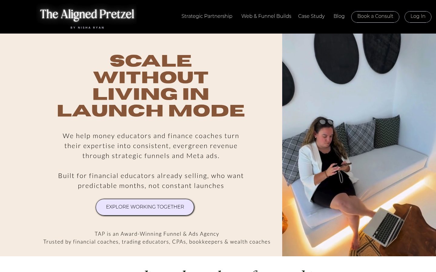 The Aligned Pretzel Inc website preview