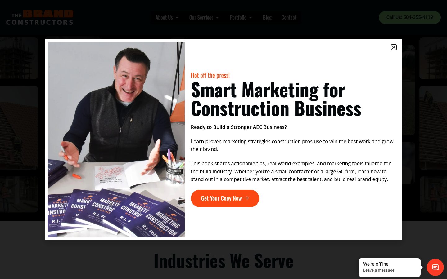The Brand Constructors website preview