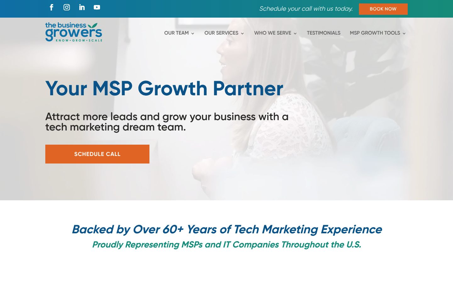 The Business Growers website preview