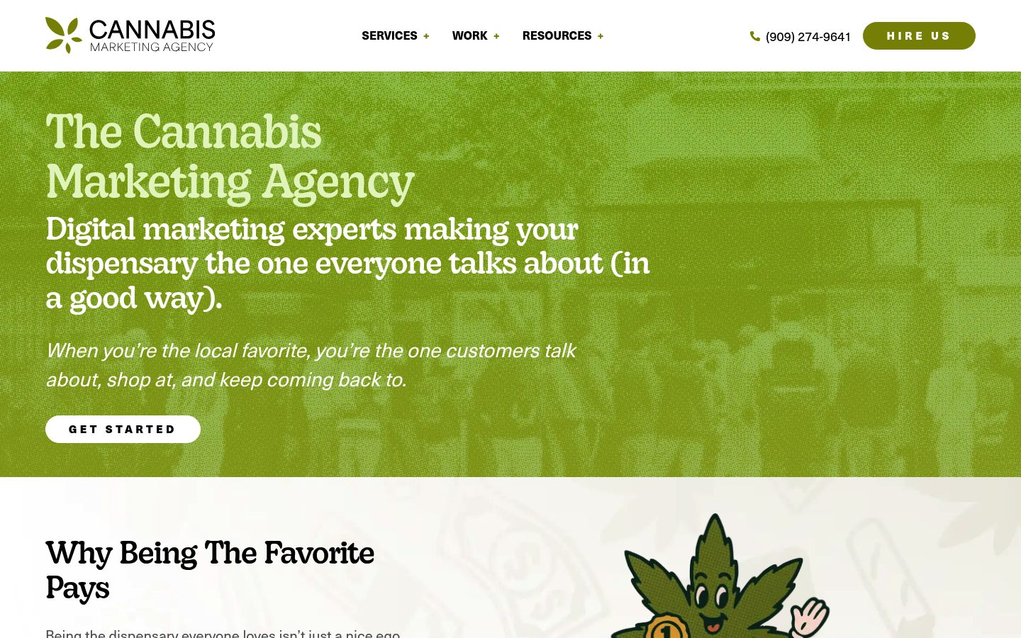 The Cannabis Marketing Agency website preview