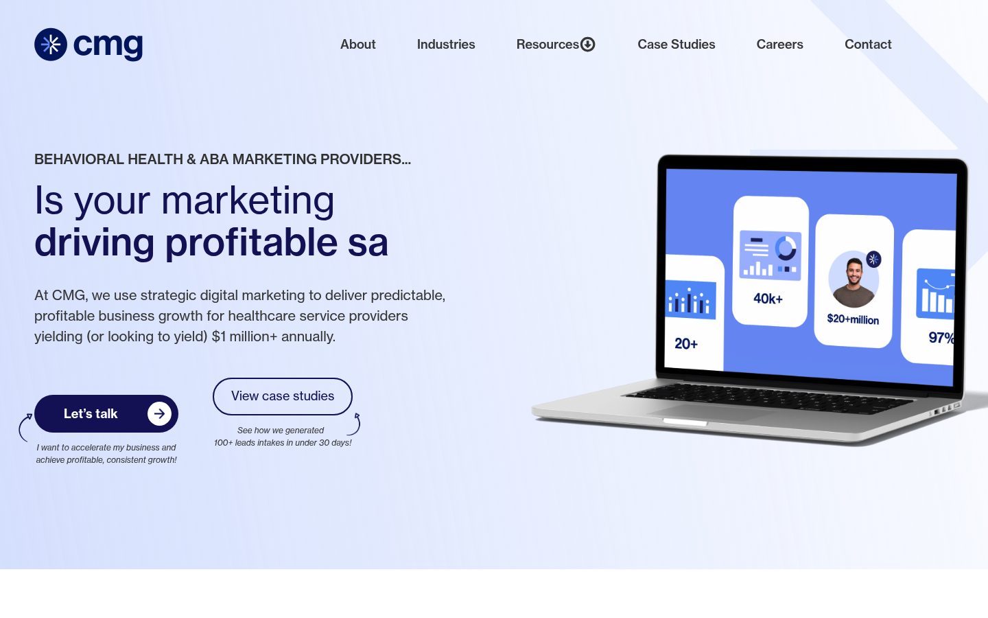 The Connective Media Group website preview
