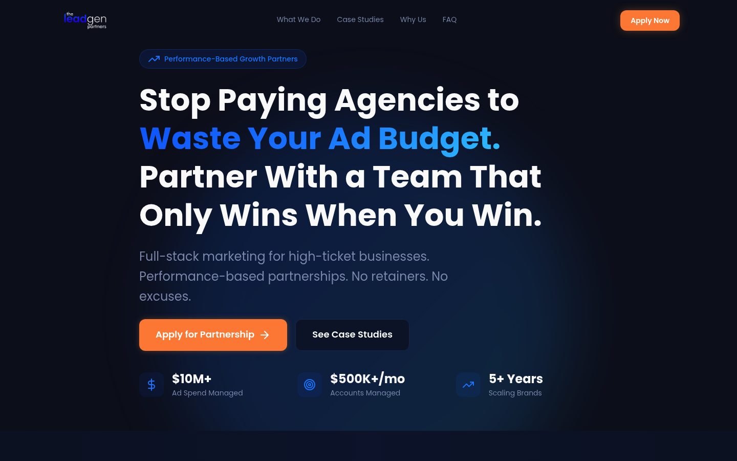 The Leadgen Partners website preview