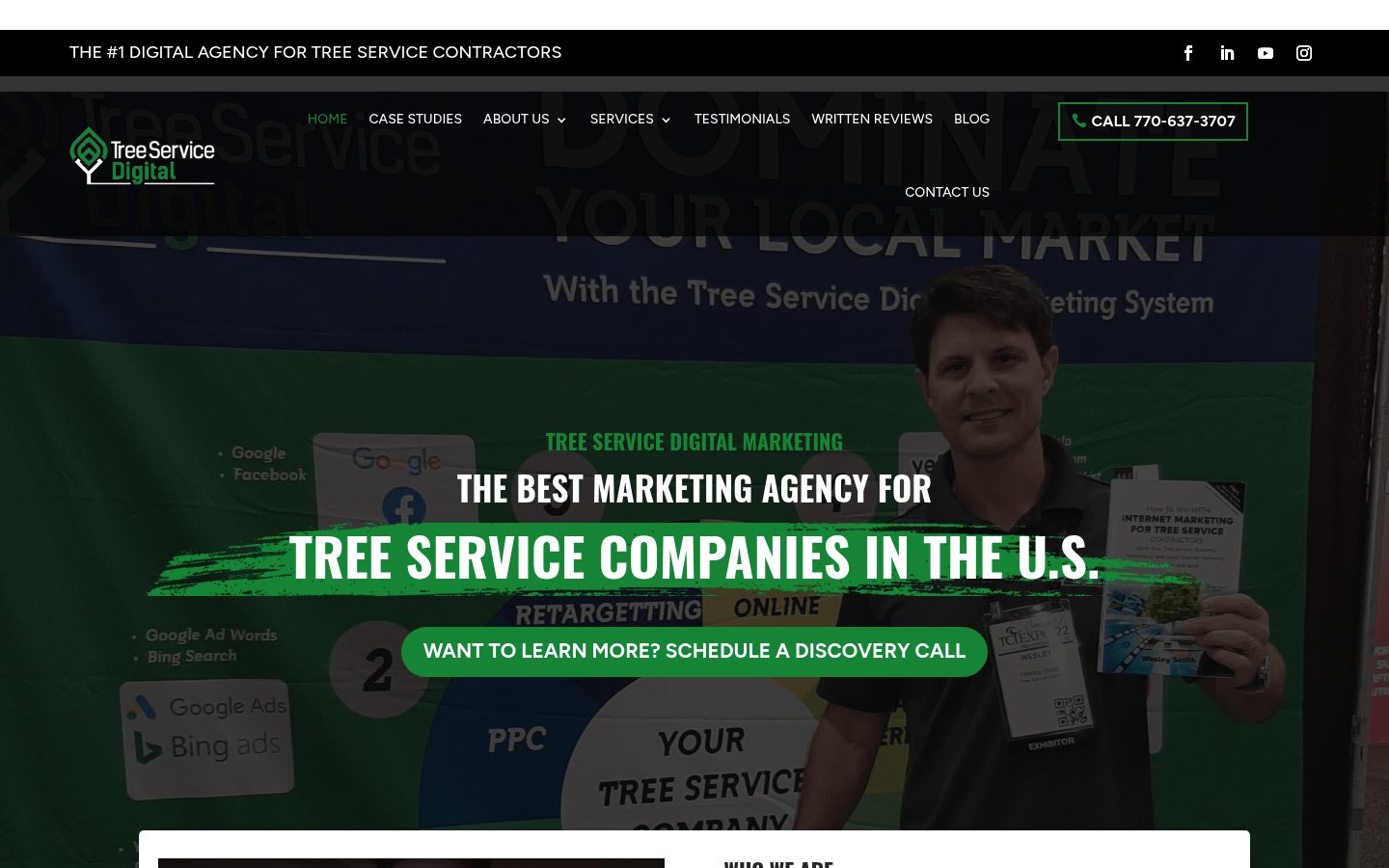 Tree Service Digital website preview
