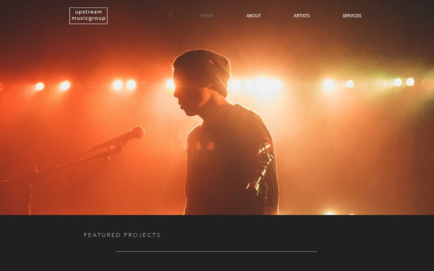 Upstream Agency website preview
